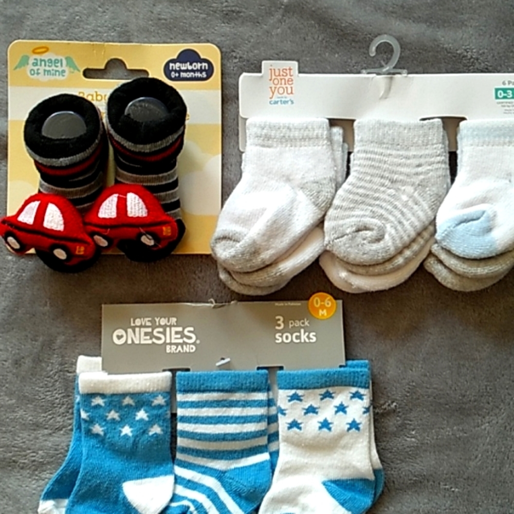 Baby socks, 0-3, 0-6